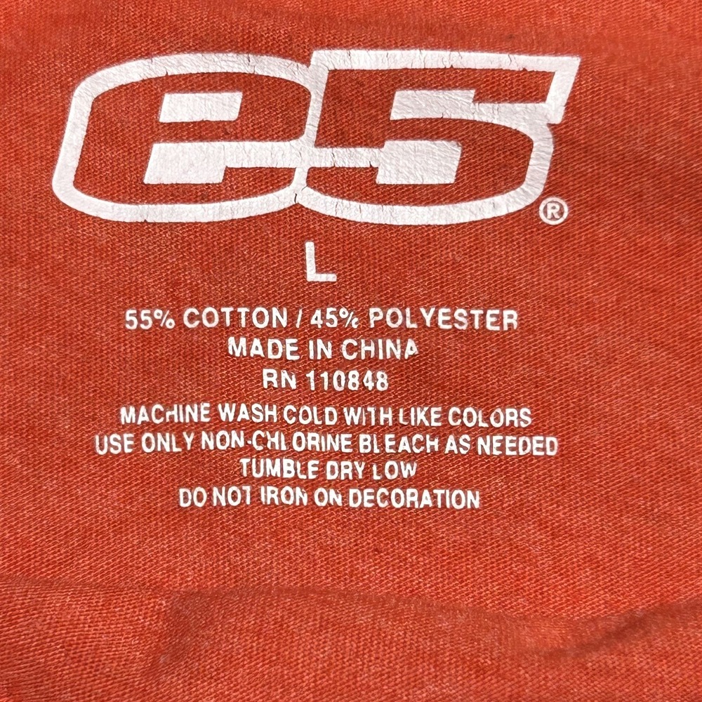 E5 Clemson Tigers Men's T-Shirt Orange Football Fan Apparel Size Large - Picture 3 of 3